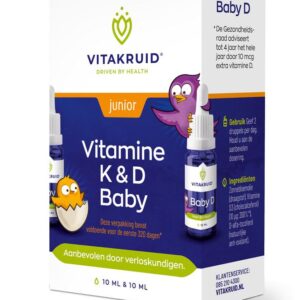 Vitamine K & D baby druppels 10ml Vitakruid