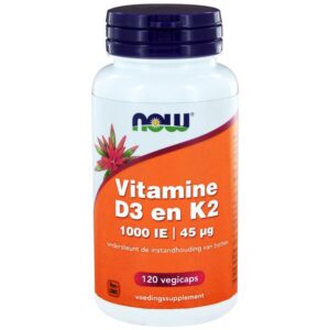 Vitamine D3 1000IE & Vitamine K2 NOW